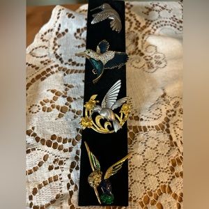 VINTAGE - hummingbird pins/brooches